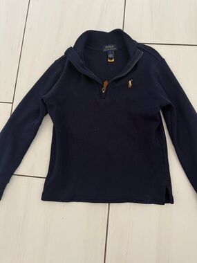 Navy Polo half zip